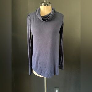Tommy Hilfiger Women's Navy Long Sleeve Top